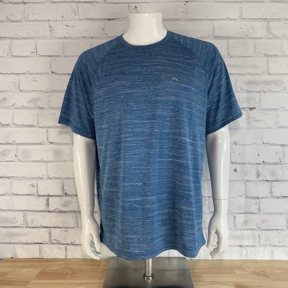 Tommy Bahama Other - Tommy Bahama Shirt Men's Large North Isle Active Tee Blue Active Hawaiian NWT